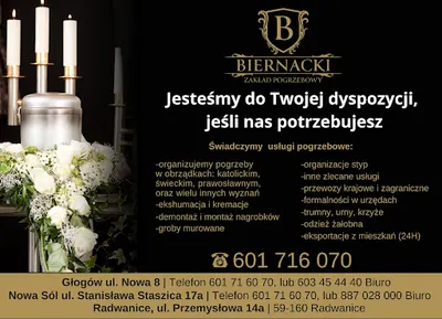 Zakład pogrzebowy Biernacki Głogów, Nowa Sól